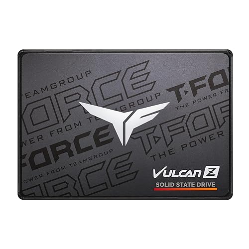 TEAMGROUP T-Force Vulcan Z 480GB SLC Cache 3D NAND TLC 2.5 Inch SATA III Internal Solid State Drive SSD (R/W Speed up to 540/470 MB/s) T253TZ480G0C101 - 480GB - Vulcan Z