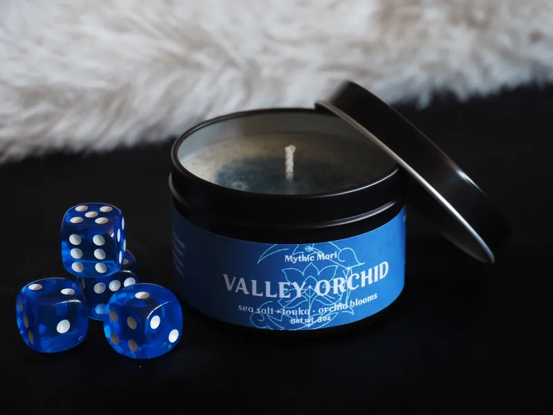 Yelan Valley Orchid - Genshin Impact Inspired Handmade Soy Candle