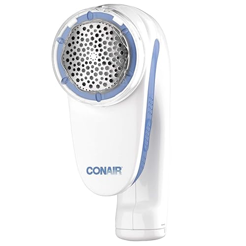 Conair Fabric Shaver and Lint Remover, Battery Operated Portable Fabric Shaver, White - Battery Operated - White