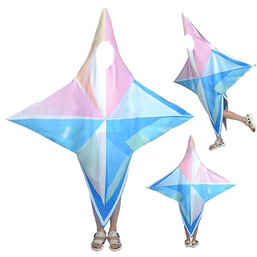 Game Genshin Primogem Cosplay Costume Primogem Four-Pointed Cloak Cosplay Outfit - Small - Primogem Cosplay