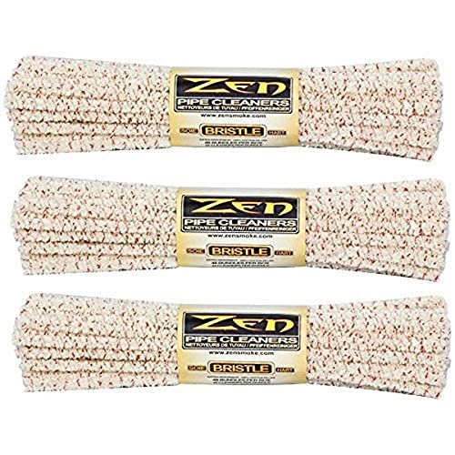 ZEN Bundles Zen Pipe Cleaners Hard Bristle, 132 Count (Pack of 3),Yellow - 132 Count (Pack of 3)