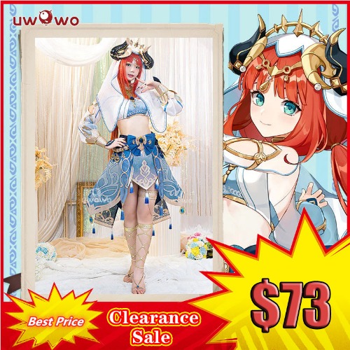 【Clearance Sale】Uwowo Genshin Impact: Nilou Sumeru Hydro Female Cosplay Costume - 【In Stock】Set A M