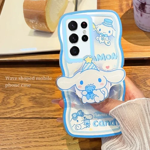 Cute Sanrio Kuromi Cinnamoroll Phone Case for Samsung Galaxy S20 S22 S21 Note 10 20 Ultra FE Plus 4G 5G Anti-fall Cover