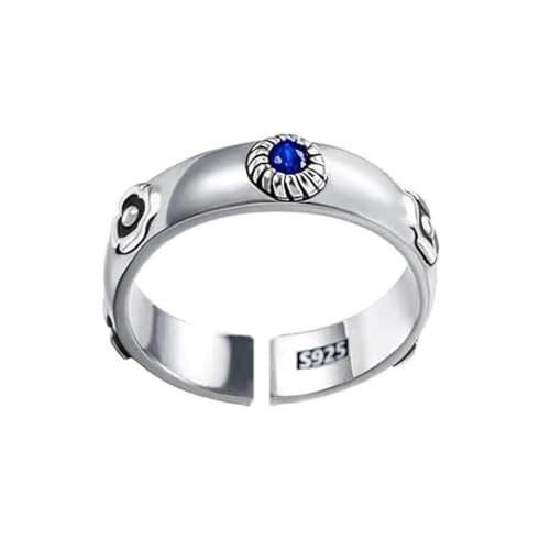 EDGAR JACOB Anime Ring Howls, Anime Howls Moving Castle Ring Cosplay Howl Sophie Metal Adjustable Unisex Rings Jewelry Prop Accessories Gift - 1Pc Blue