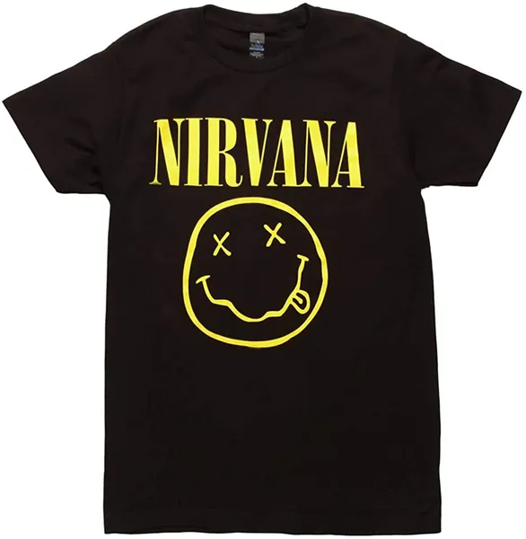 Nirvana One Sided Smile T-Shirt - Large Multi