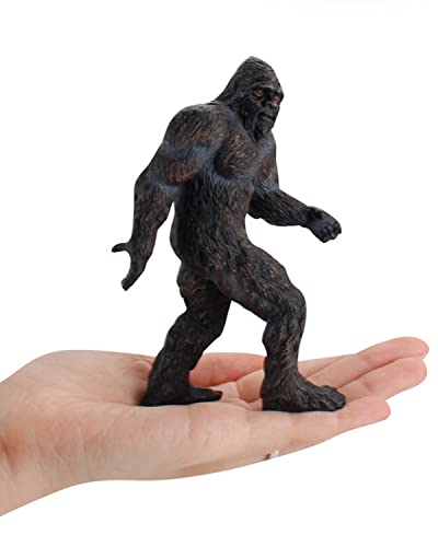 Hosrnovo Bigfoot Statue, Solid Animals Durable Table Decor, Indoor Desk Decoration Gift for Home and Office - Black