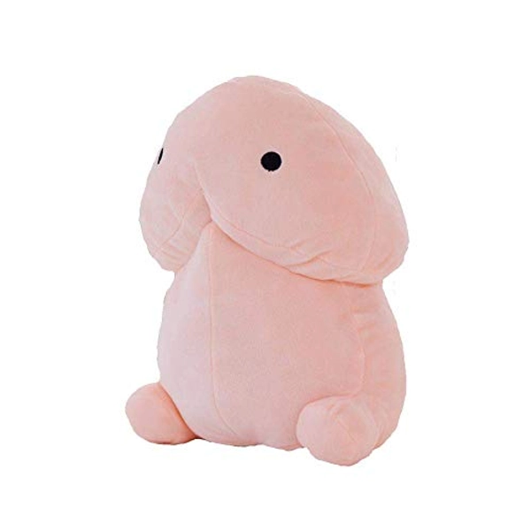 Pannow Plush Stuffed Penis Pillow, Cute Design Throw Pillow Super Soft Hugging Toys Coushion Bedroom Decoration - Pink - 1 Count (Pack of 1)