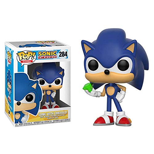 Funko Pop! Games: Sonic - Sonic with Emerald Collectible Toy, Blue