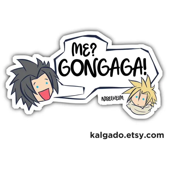 Final Fantasy VII FF7 Zack Fair Cloud Strife Gongaga Vinyl Sticker