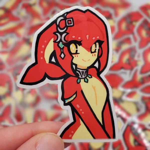 Mipha Breath of the Wild Sticker | Die-Cut Vinyl Sticker | Legend of Zelda anime cartoon fanart