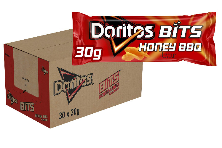 Doritos Bits Honey Barbecue Chips, Box 30 x 30 g