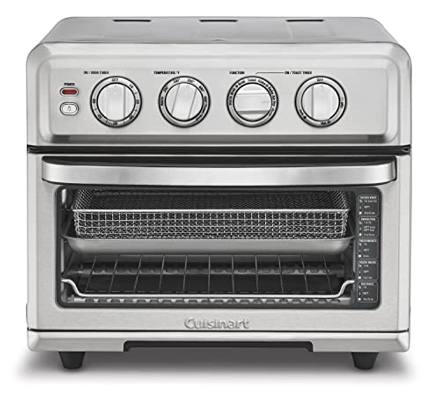 Cuisinart Air Fryer + Convection Toaster Oven, 8-1 Oven with Bake, Grill, Broil & Warm Options, Stainless Steel, TOA-70 - Stainless Steel