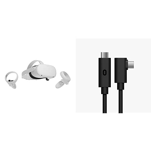 Meta Quest 2-256GB - VR Headset + 5M Cable - Headset + Link Cable