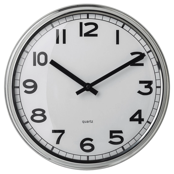 PUGG Wall clock - low-voltage/stainless steel 32 cm