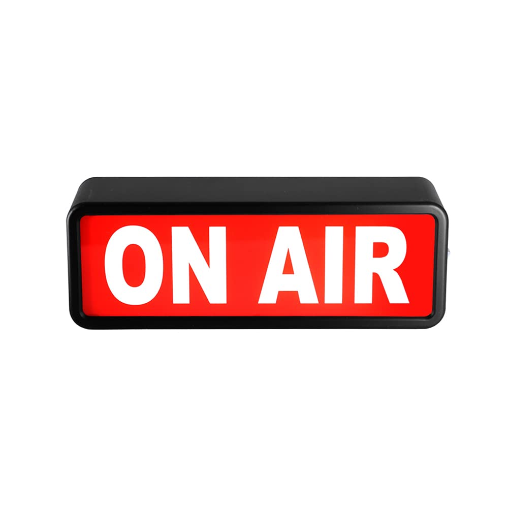 [Alfoto] ON AIR SIGN LED LIGHT/ #1 Item for (Youtube / Studio / Home Studio / Company / Desk or Wall Decor). Simple and easy ON/OFF Switch Button. Available for both USB Powered and AA Battery Powered.