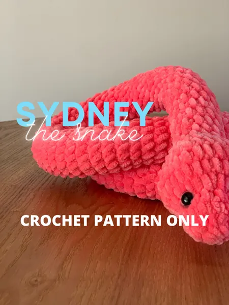 DIGITAL PATTERN - Crochet Snake PATTERN - No Sew Pattern