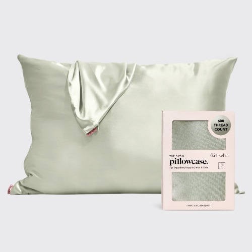 2 Satin Pillowcases - Sage | NC / OS