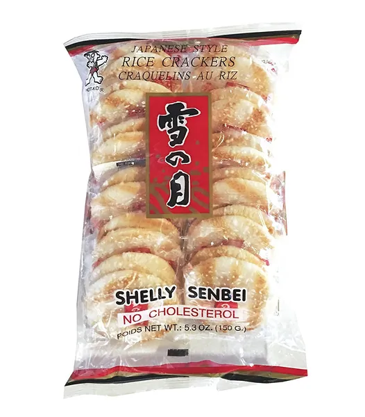 Want Want Big Shelly Shenbei Snowy Crispy Rice Cracker Biscuits - Sugar Glazed 5.30 oz. -