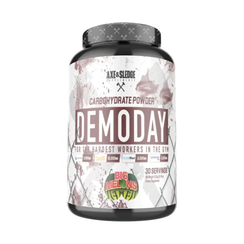 Axe & Sledge Supplements Demo Day Intra-Workout Carbohydrate Powder with Cluster Dextrin, Carb10, Hydromax, & Palatinose, Enhances Performance and Pumps, 30 Servings (Big Melons) - Big Melons