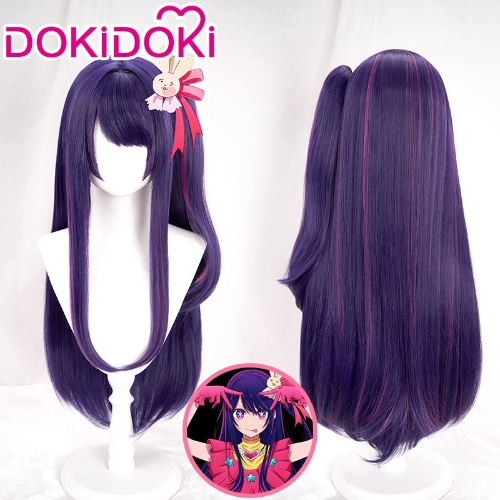 DokiDoki  Anime  Oshi no Ko Cosplay Hoshino Ai Wig Long Straight Purple Pink Wig | Hoshino Ai-PRESALE