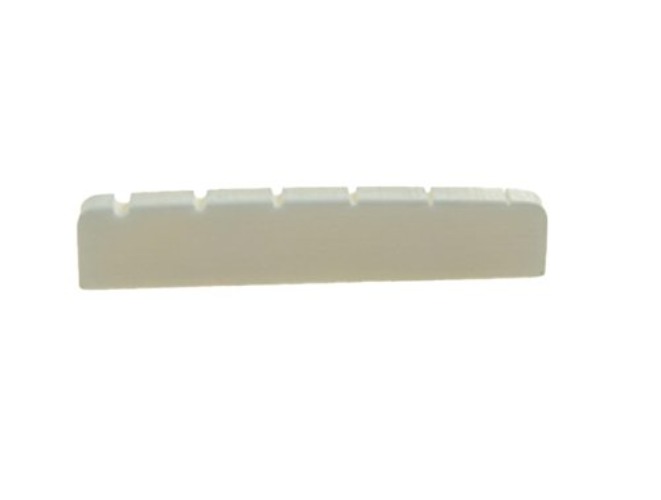 KAISH 43x6 Flat Base Cattle Bone Guitar Nut Real Pure Bone Nut for Les Paul LP Guitars - 43x6mm - Flat Base Cattle Bone