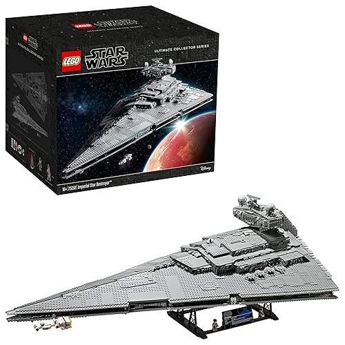 LEGO 75252 Star Wars Imperial Star Destroyer, Collectible Model Building kit, Ultimate Collector Series, Home Décor Gift Idea - Colourful