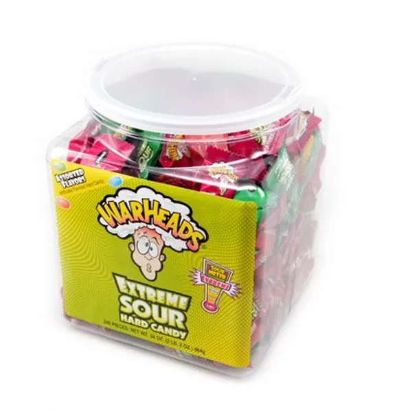 Warheads Extreme Sour Hard Candy Jars