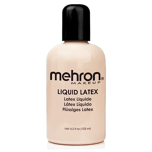 Mehron Makeup Liquid Latex (4.5 oz) (Light Flesh) - Light Flesh - 4.5 Ounce