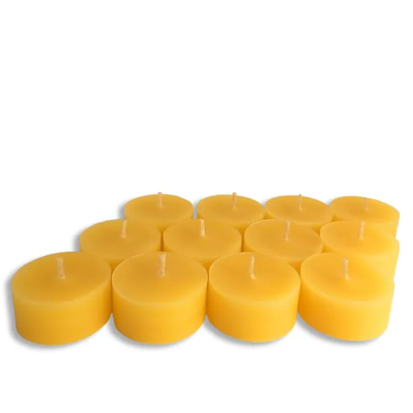 BCandle 100% Pure Beeswax Tea Light Refills (no Cup) (12)