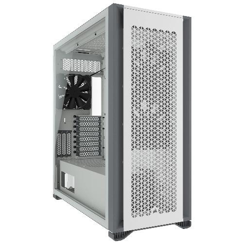 CORSAIR 7000D Airflow Full-Tower ATX PC Case (High-Airflow Front Panel, Three Included 140mm Fans with PWM Repeater, Easy Cable Management, Spacious Interior, Customisable Side Fan Mounts) White, CC-9011219-WW
