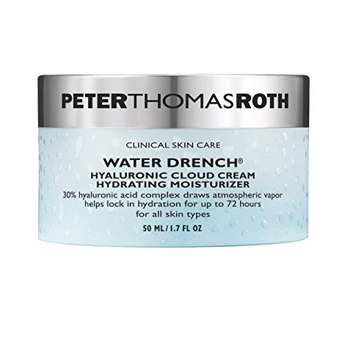 Peter Thomas Roth | Water Drench Hyaluronic Cloud Cream | Hydrating Moisturizer for Face, Up to 72 Hours of Hydration for More Youthful-Looking Skin, Fragrance Free - 1.69 Fl Oz (Pack of 1)
