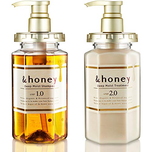 &honey Shampoo & Conditioner Set Organic Hair and Scalp Care for Intense Cleansing and Hydration - Moisture-Enhancing Wash and Protection - Ideal for Straight, Curly, Curl, Kinky, Frizzy, Treated, Col - Shampoo&Conditioner Set