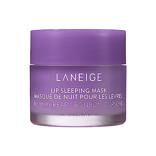 LANEIGE Lip Sleeping Mask: Nourish & Hydrate with Vitamin C, Antioxidants, 0.70 Ounce (Pack of 1) (Packaging may vary) - Gummy Bear