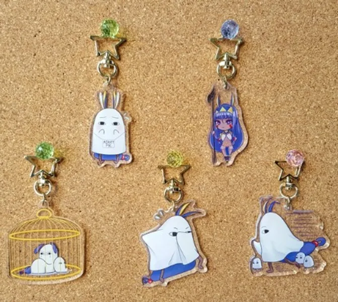 FGO Nitocris & Medjed Acrylic Keychain | Etsy