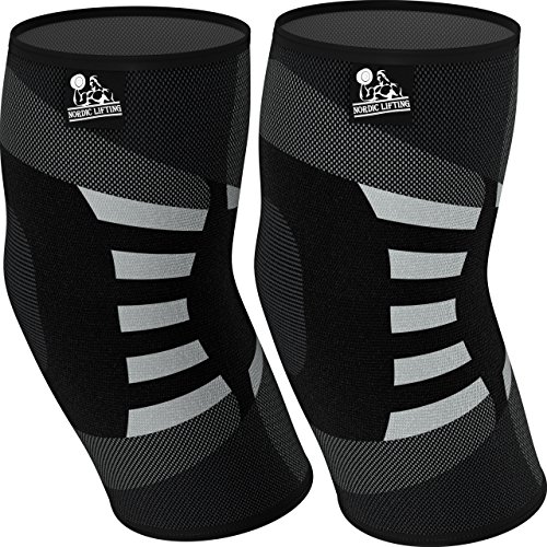 Elbow Compression Sleeves (1 Pair) - Support for Tendonitis Prevention & Recovery (Medium) - X-Large