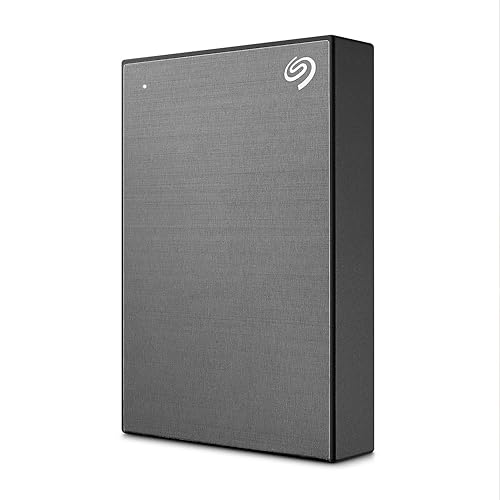 Seagate One Touch 4TB, Password activated hardware encryption, portable external hard drive, PC, Notebook & Mac, USB 3.0, Space Gray (STKZ4000404) - 4TB - Business Grey
