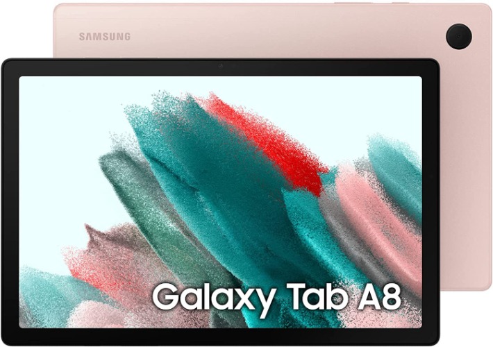 Samsung Galaxy Tab A8 Android Tablet, 10.5” LCD Screen, 32GB Storage, Long-Lasting Battery, Kids Content, Smart Switch, Expandable Memory, Pink Gold - Pink Gold 32GB