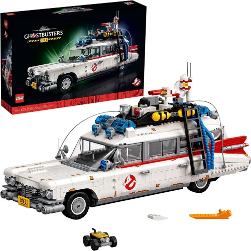 LEGO Icons Ghostbusters ECTO-1 10274 Car Kit, Large Set for Adults, Gift Idea for Men, Women, Her, Him, Collectable Model for Display, Nostalgic Home Décor - Frustration-Free Packaging