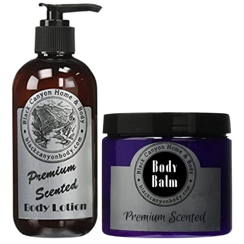 Black Canyon Peanut Butter Cookie Crunch Scented Body Lotion and Scented Natural Body Balm