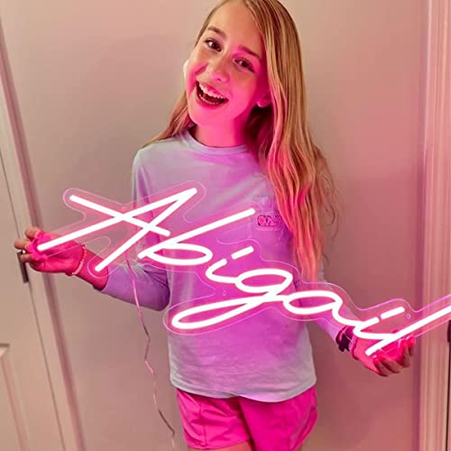 Custom Neon Signs for Wall Decor Bedroom Decor Personalized Large Pink Neon LED Light Signs Aesthetic Room Decor Wedding Birthday Party Decor Gift for Women Make Your Own Neon Sign Kit - Color