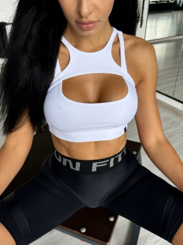 Sports Top FITRUN Top Comfort "Total White" | M