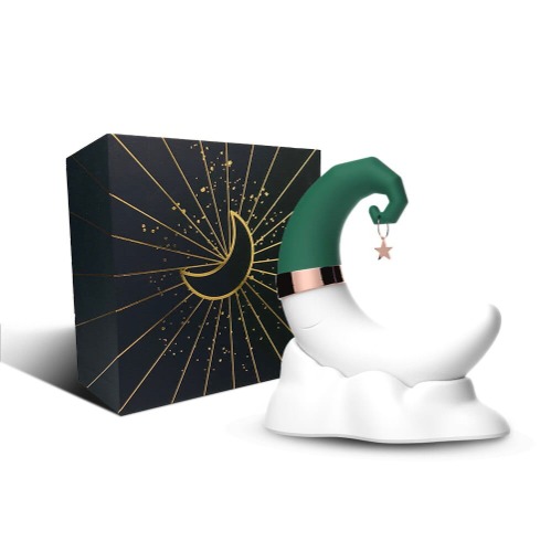 Crescent Dual Clitoral Sucker & Vibrator | Green