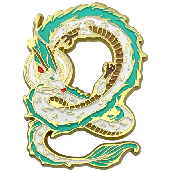 Dragon Haku Anime Enamel Pin From Spirited Away, Cute Jewelry Chrismas Birthday Gift
