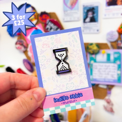 Timer XP Icon Enamel Pin - White