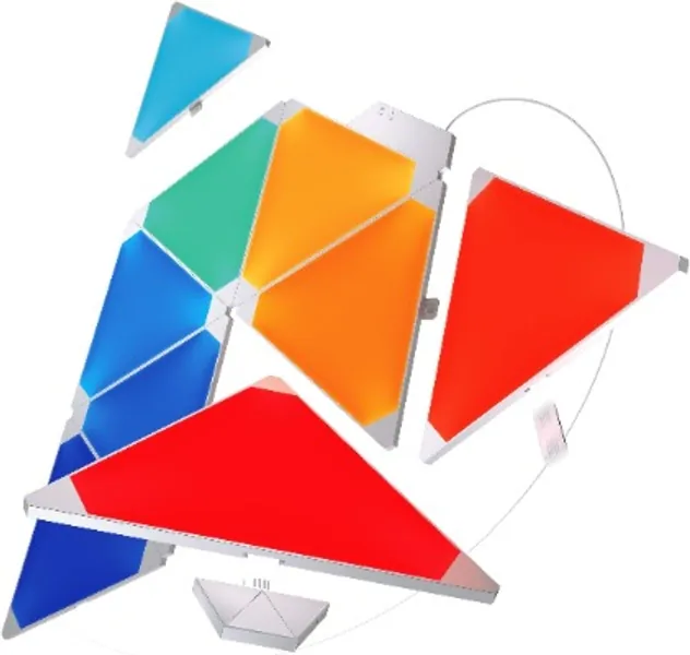 Nanoleaf Light Panels Rhythm Starter Kit - 9x Modulare Smarte LED mit Sound Modul
