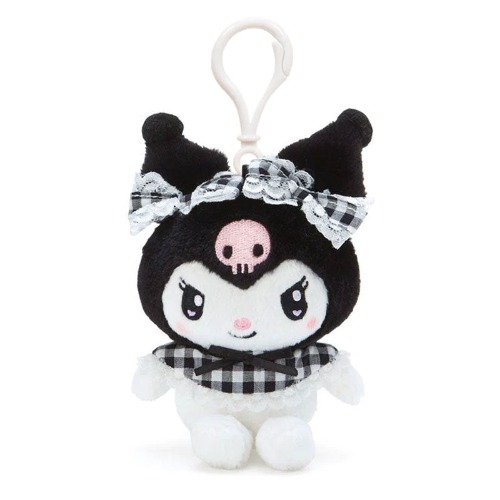 Kuromi Gingham Clip On Mascot | Default Title
