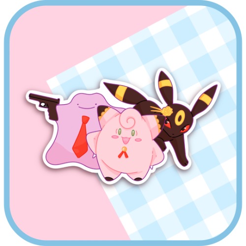 spy x family x pokémon sticker