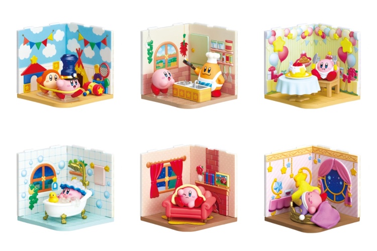 Re-Ment Kirby Wonder Room 1 Box, Approx. H 4.5 x W 2.8 x D 2.4 inches (115 x 70 x 60 mm), PVC