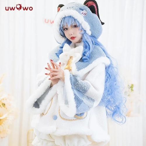 In Stock UWOWO Genshin Impact Fanart: Ganyu Cosplay Casual Coat Costume Cute 