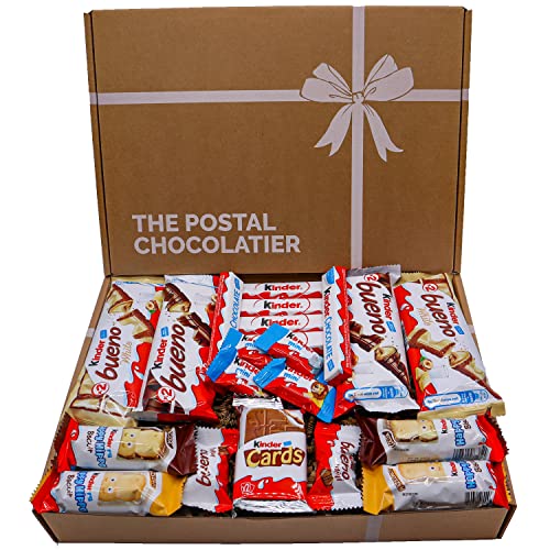 Kinder Bueno Hamper Box with White Chocolate and Kinder Card, Perfect Large Variety Premium Selection Box for Last Minute Gifts and Birthdays for Both Him and Her - Large Hamper Box
